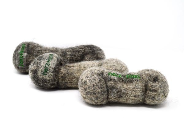 Filzknochen - Hundespielzeug aus 100% Bio-Wolle